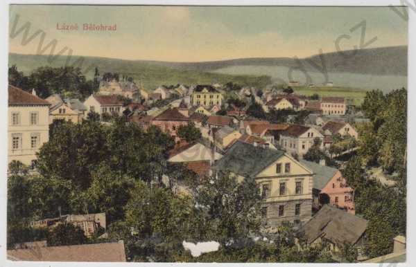  - Lázně Bělohrad (Jičín), celkový pohled, kolorovaná