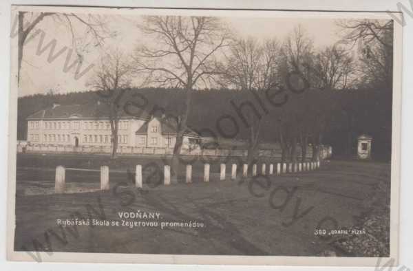  - Vodňany (Strakonice), škola, Zeyerova promenáda