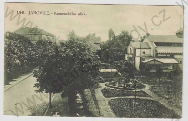  - Uhlířské Janovice (Kutná Hora), Komenského ulice, pohled ulicí