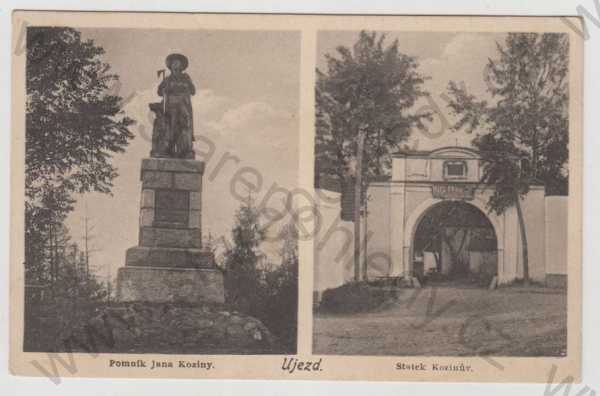  - Újezd (Domažlice), více záběrů, Jan Kozina, pomník, statek