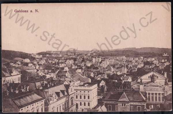  - Jablonec nad Nisou (Gablonz a.N.), částečný záběr města