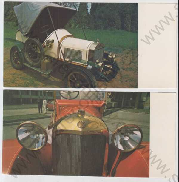  - 4x Osobní automobil, Voituretta Laurin a Klement TYP BS (1907), Laurin a Klement TYP MF (1917), Voituretta Lautin a Klement TYP 