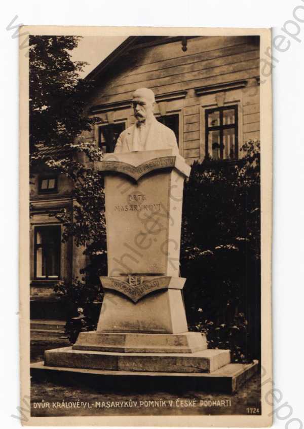  - Dvůr Králové, Trutnov, pomník T.G.Masaryka, Foto-fon