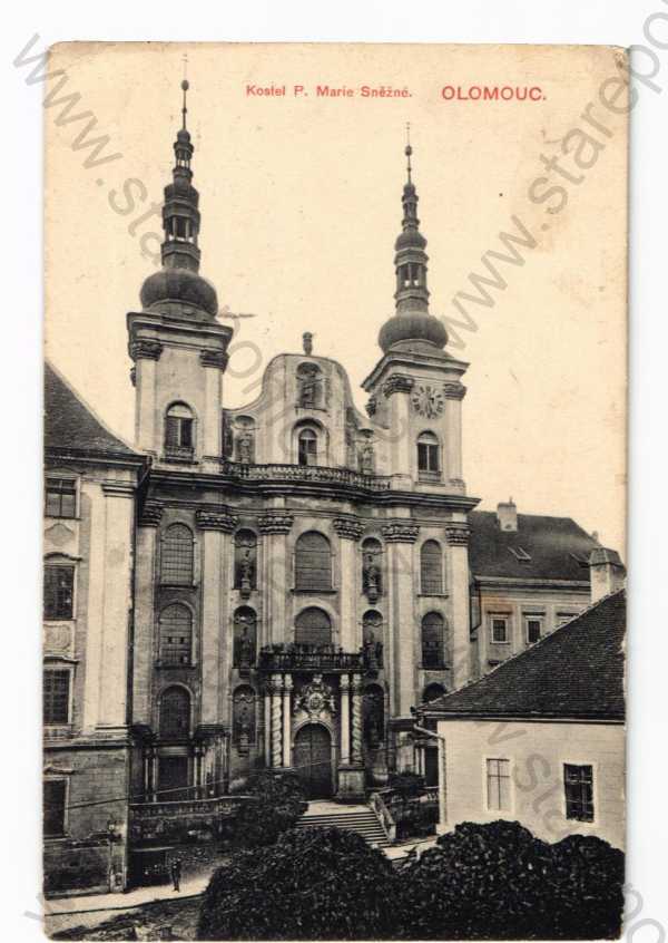  - Olomouc, kostel, částečný záběr města