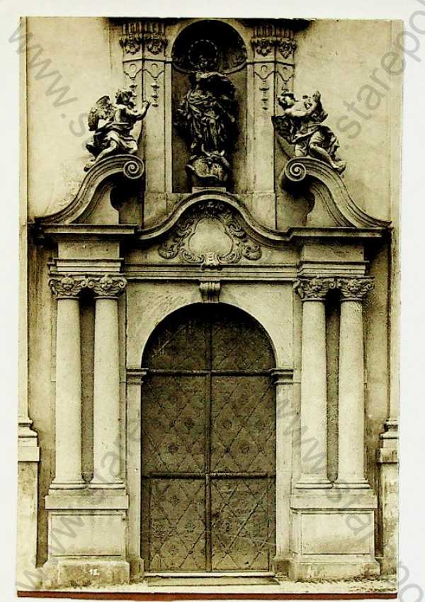  - Praha - hlavní portál Strahovského kostela, Zikmund Reach