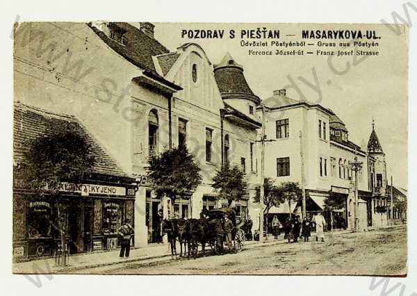  - Slovensko - Piešťany - Masarykova ulice, kůň