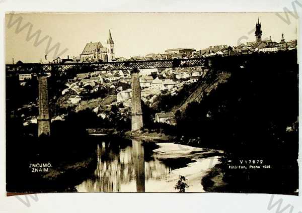  - Znojmo - hrad, řeka, most, foto Fon