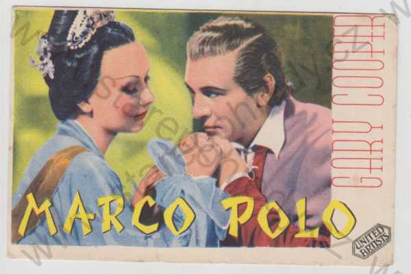  - Herci, herečky, Gary Cooper, Marco Polo, kolorovaná