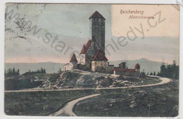  - Liberec (Reichenberg), rozhledna, kolorovaná