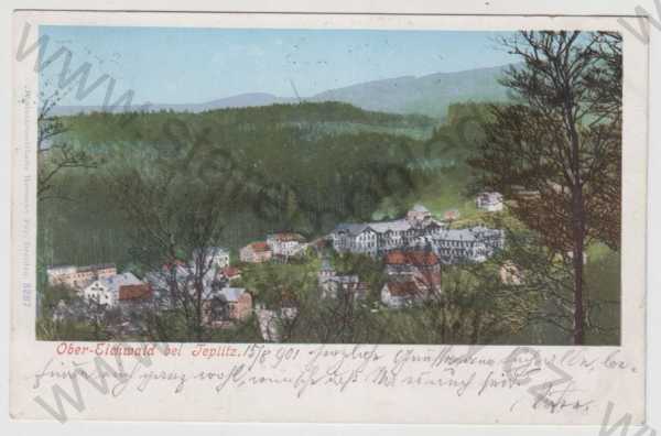  - Horní Dubí (Ober Eichwald) - Teplice, celkový pohled, kolorovaná, DA