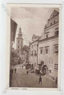  - Český Krumlov (Krummau), pohled ulicí, kostel, foto J.Seidel