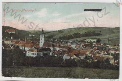  - Velké Meziříčí (Gross Meseritsch) - Žďár nad Sázavou, celkový pohled, kolorovaná