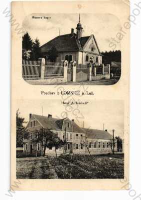  - Lomnice nad Lužnicí, Jindřichův Hradec, více záběrů, kaple, hotel