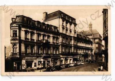  - Teplice, hotel, obchody, automobil, ORBIS