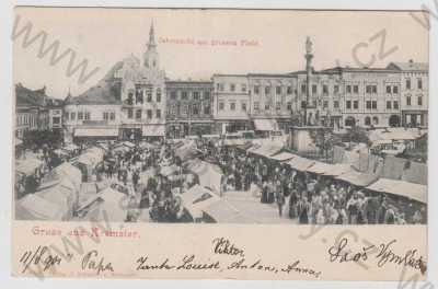  - Kroměříž (Kremsier), náměstí, trh, DA