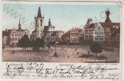  - Litoměřice (Leitmeritz), náměstí, kolorovaná, DA