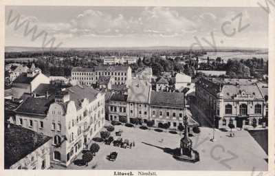  - Litovel, Olomouc, částečný záběr města, náměstí