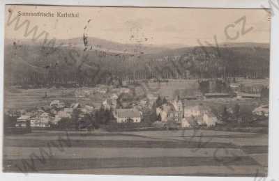  - Karlovice (Karlsthal) - Bruntál, celkový pohled, Jeseníky