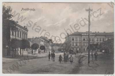  - Poděbrady (Nymburk), náměstí, částečný záběr města