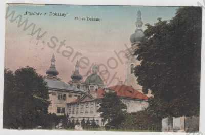  - Doksany (Litoměřice), zámek, kolorovaná