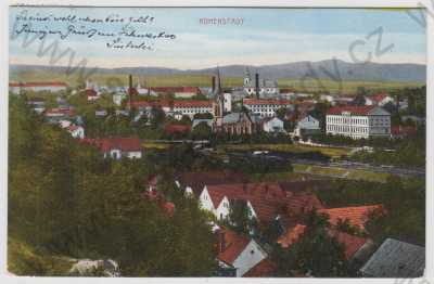  - Zábřeh (Hohenstadt) - Šumperk, celkový pohled, kolorovaná