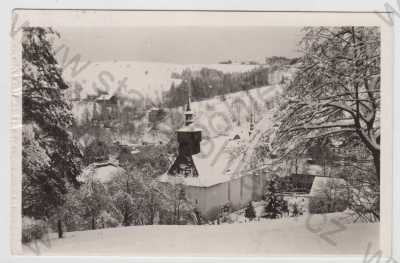  - Klášterec nad Orlicí (Ústí nad Orlicí), kostel, sníh, zimní, Grafo Čuda Holice