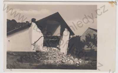  - Dneboh (Mladá Boleslav), katastrofa, sesuv půdy, Mnichovo Hradiště, Podskalí, 27.6.1926, neděle, Bromografia