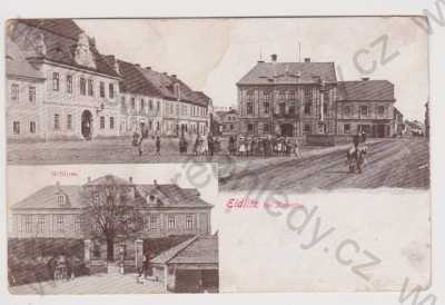  - Údlice - náměstí, zámek