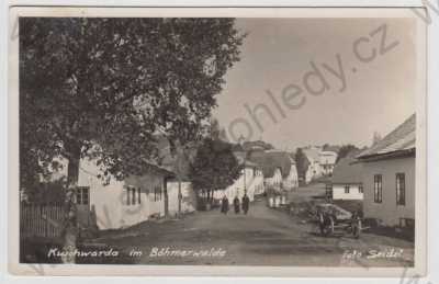  - Strážný (Kuschwarda) - Prachatice, pohled ulicí, Foto Seidel, Šumava