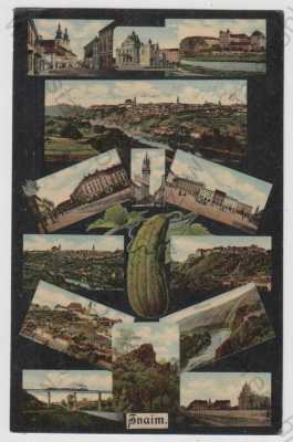  - Znojmo (Znaim), koláž, kolorovaná