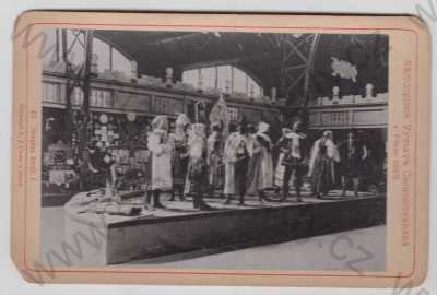  - Praha 7, Výstaviště, Národopisná výstava Českoslovanská 1895, kroj, není pohlednice