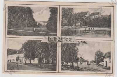  - Libějice (Strakonice), více záběrů, řeka, loď, částečný záběr města