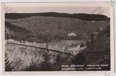  - Krausovy Boudy (Trutnov), Krkonoše, Špindlerův Mlýn, hotel, přehrada