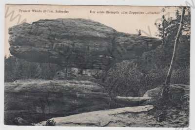  - Tiské stěny (Tyssaer Wände) - Ústí nad Labem, Zepelín