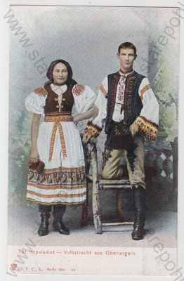  - Kroj, žena, muž, kolorovaná