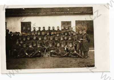  - Skupinové foto, I.náhradní rota, p.pl.11. Písek, 1929