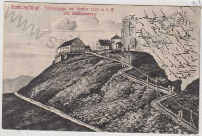  - Sněžka (Schneeloppe) - Trutnov, meteorologická stanice, Krkonoše
