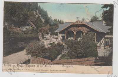  - Vítkov - Podhradí (Nieder - Wigstein) - Opava, Marienvilla, kolorovaná