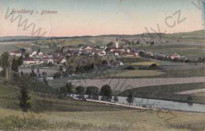  - Frymburk Friedberg Český Krumlov, celkový pohled, barevná