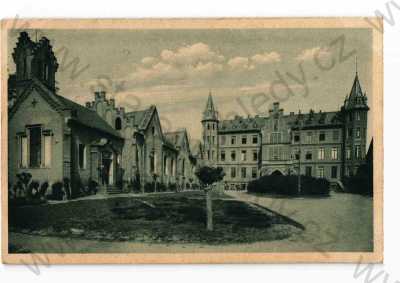  - Bzenec, Hodonín, částečný záběr města, tónovaná