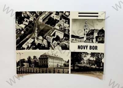  - Nový Bor - celkový pohled, náměstí, více záběrů, Orbis