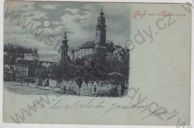  - Český Krumlov (Krummau), zámek, mondschein, DA