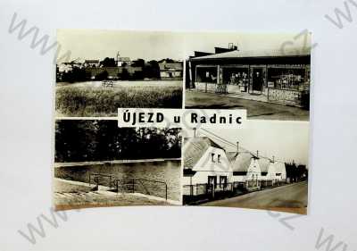  - Újezd u Radnic - více záběrů (celkový pohled, potraviny, pohled ulicí, koupaliště)