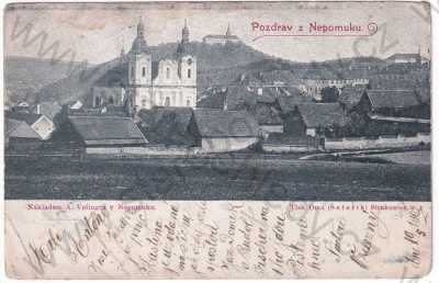  - Nepomuk - celkový pohled, kostel, DA
