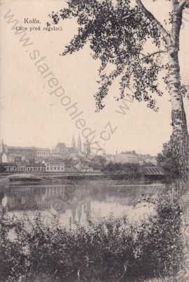  - Kolín Labe, řeka, nábřeží, panorama, celkový pohled