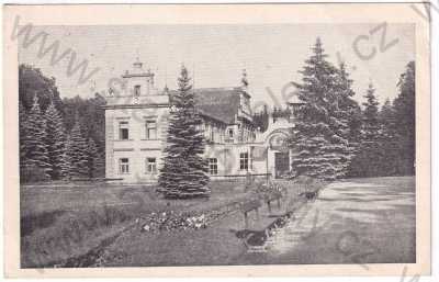  - Mšené-lázně - lázeňská budova, park