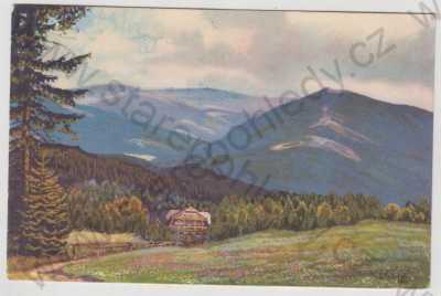  - Kořenov (Jablonec nad Nisou), Lesní bouda, kolorovaná