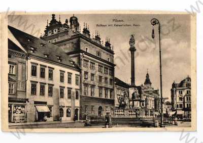  - Plzeň, částečný záběr města, radnice