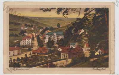  - Jáchymov (St. Joachimstal) - Karlovy Vary, celkový pohled, lázně, kolorovaná