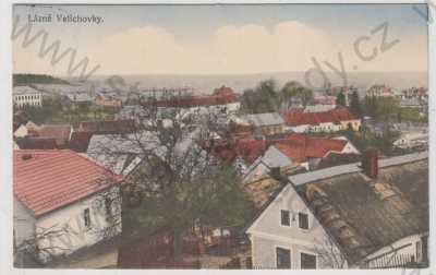  - Lázně Velichovky (Náchod), celkový pohled, kolorovaná
